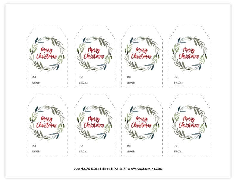 free printable christmas labels