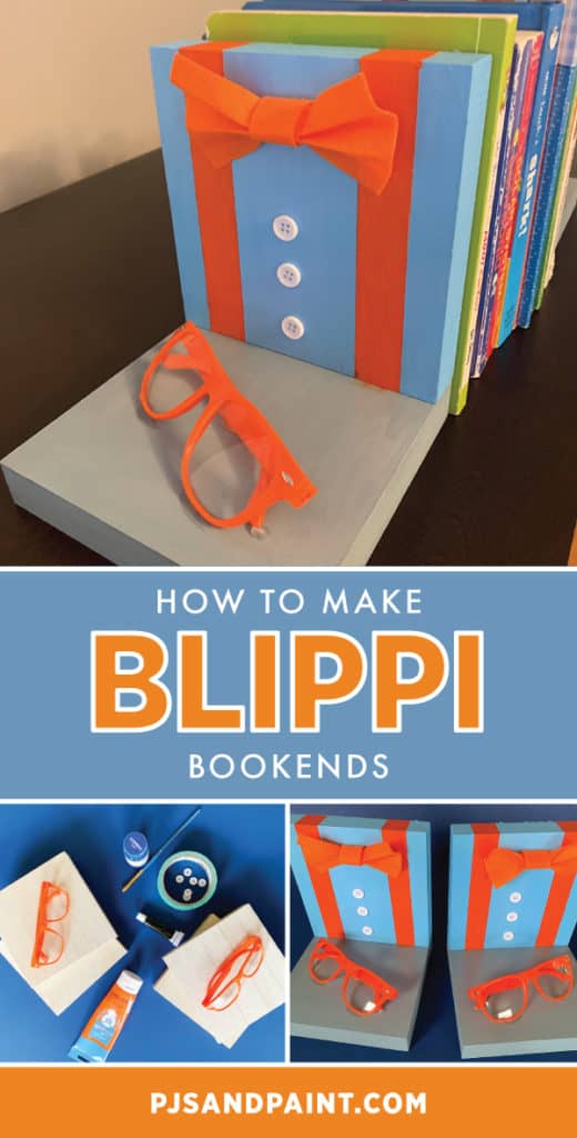 DIY Blippi Bookends Blippi Craft Tutorial Pjs and Paint