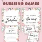 floral baby shower guessing games pinterest