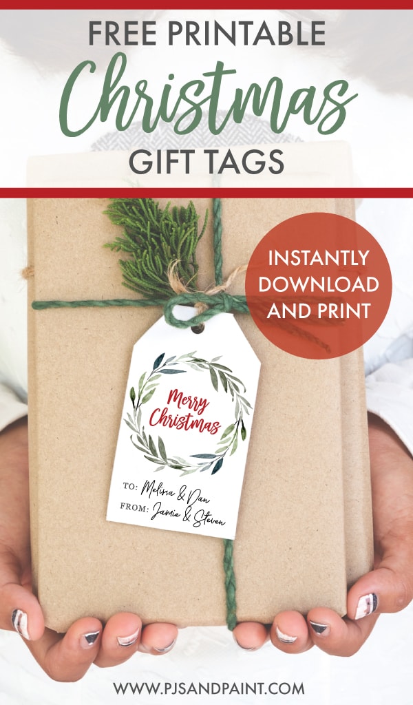 free printable christmas gift tags pinterest