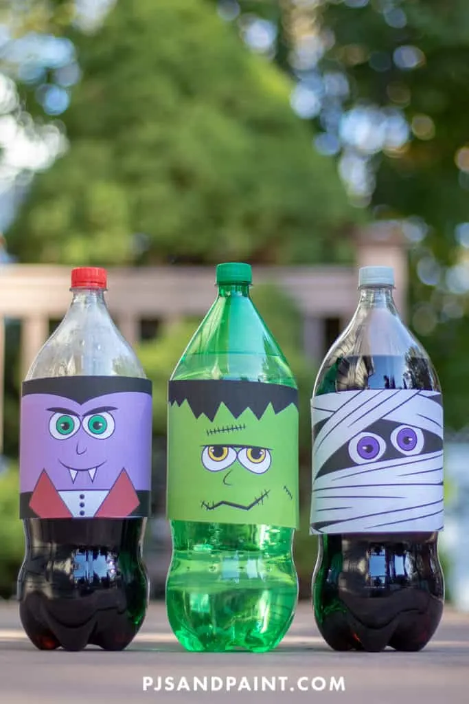 halloween soda bottle labels printable