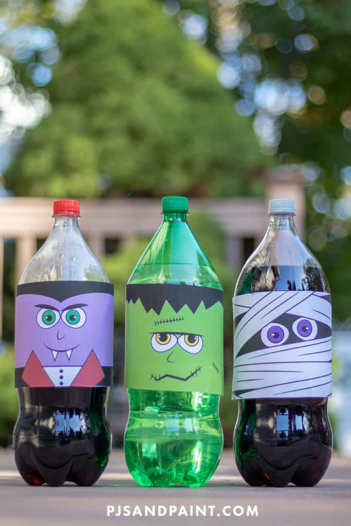 Free Printable Halloween Soda Bottle Labels 2 Liter Bottles