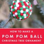 pom pom ball ornament pinterest