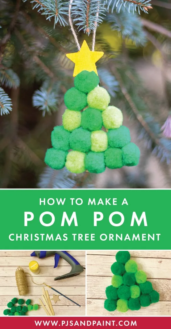 How to Make DIY Pom Pom Pinecone Christmas Trees