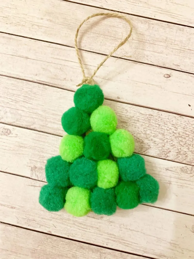 pom pom tree ornament