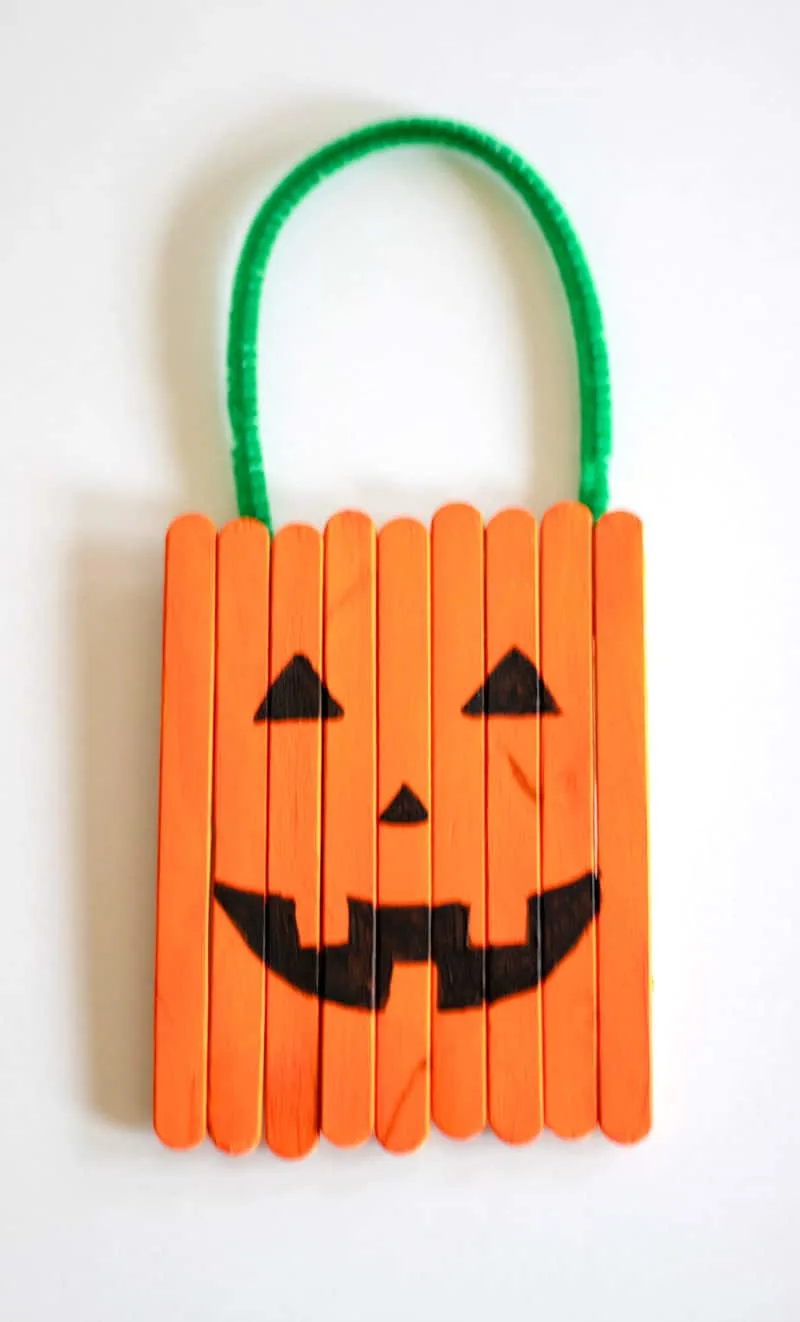 Popsicle Stick Flag - A Pumpkin And A Princess