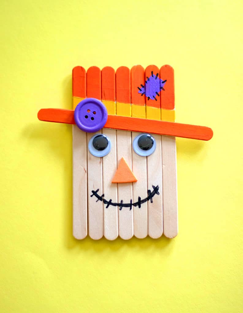 Popsicle Stick Scarecrow Craft Easy Crafts for Kids
