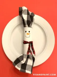 snowman napkin ring