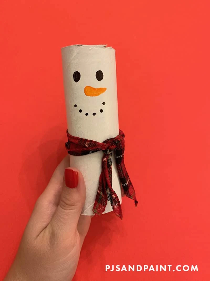 snowman toilet paper roll