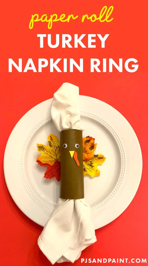 DIY Thanksgiving Napkin Ring - Toilet Paper Roll Turkey Craft