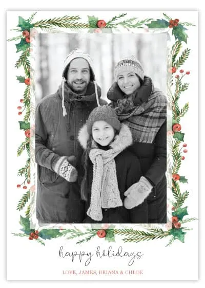 free christmas card templates