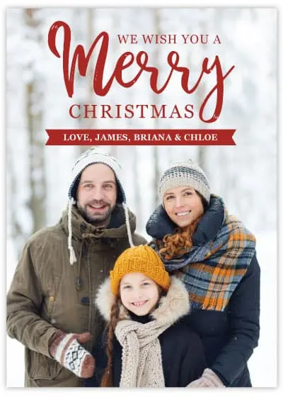 free christmas card templates