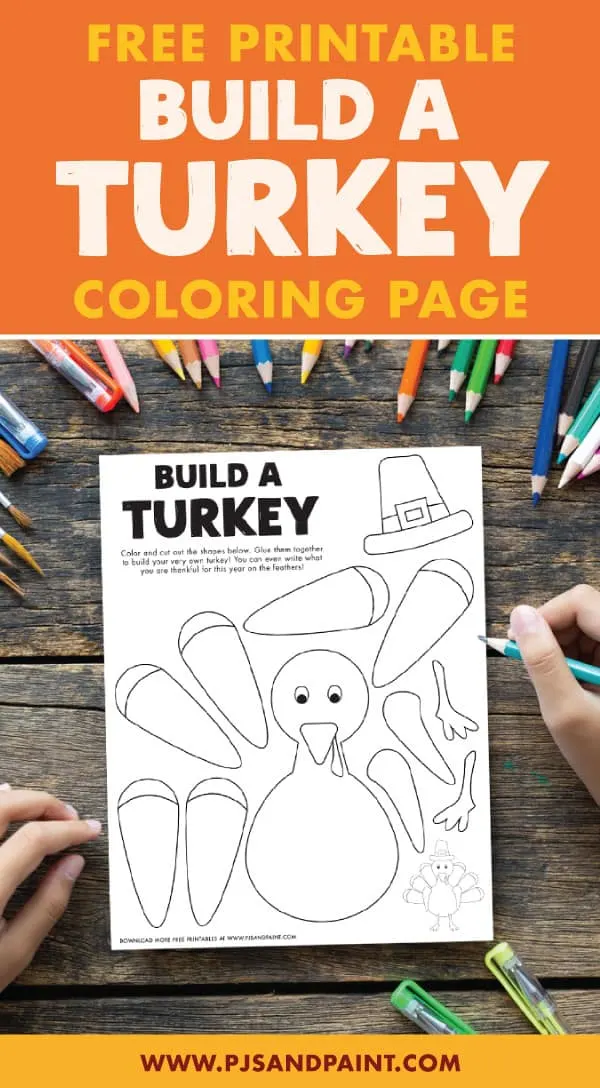 Roll a Turkey - Free Printable Thanksgiving Game - Pjs and Paint