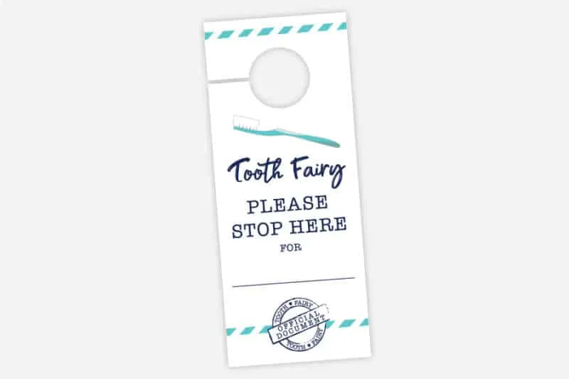 tooth fairy door hanger