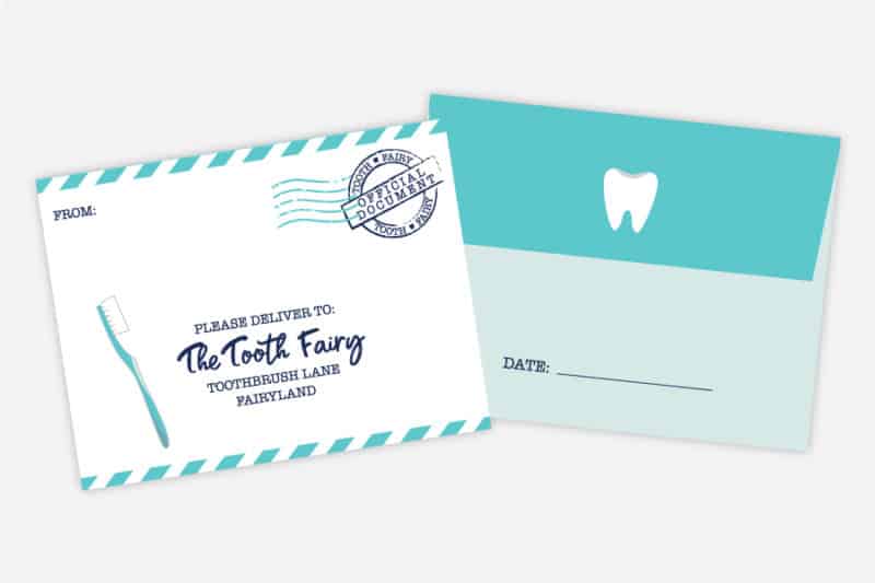 free printable tooth fairy certificate receipt envelope and door hanger