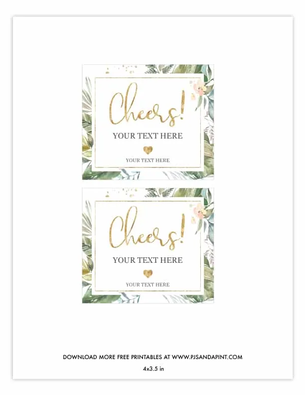 Free Printable Champagne Bottle Label Template - Printable Templates Free