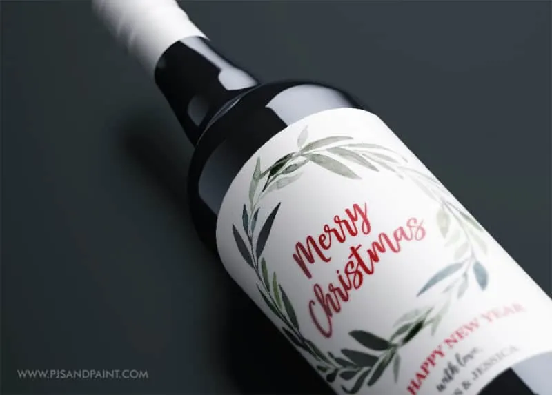 merry christmas label