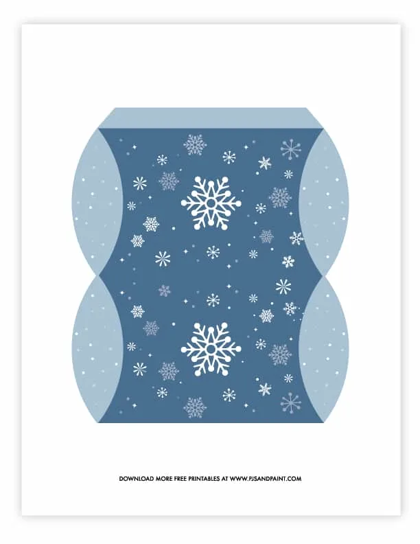 Snowflake Christmas Pillow Printable Post