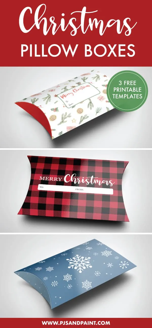 printable pillow box pinterest