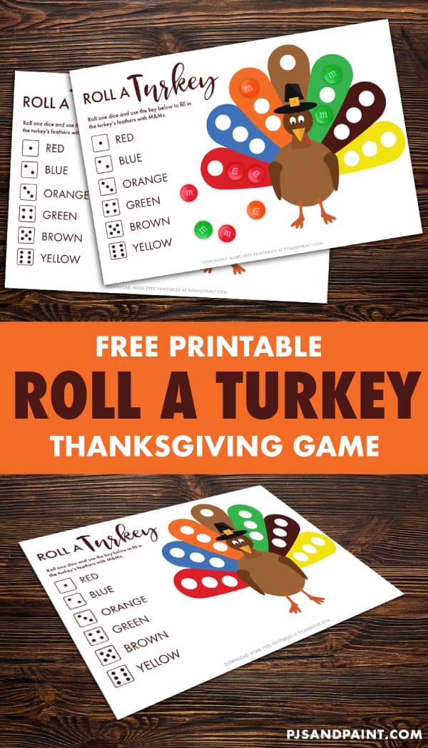 Rolling for Turkeys: A Printable Thanksgiving Game - Joy in the Works