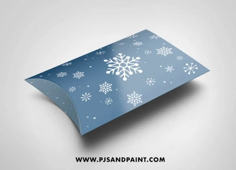 snowflake pillow box