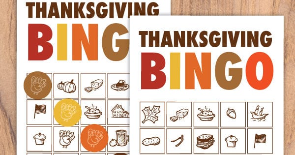 Free Printable Thanksgiving Bingo Cards - Pjs And Paint