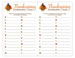 19 Free Printable Thanksgiving Games and Activities