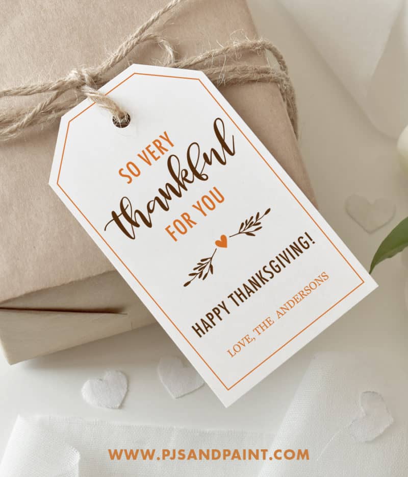 Printable Thanksgiving Tags Thanksgiving Favor Tags 