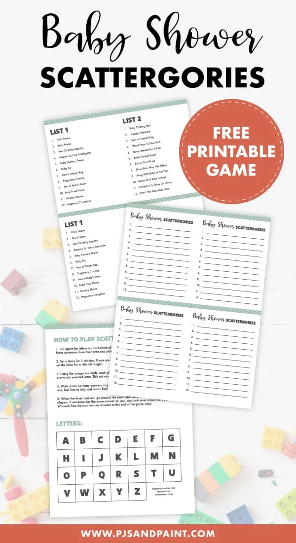 Free Printable Baby Shower Games - Volume 3, Instant Download