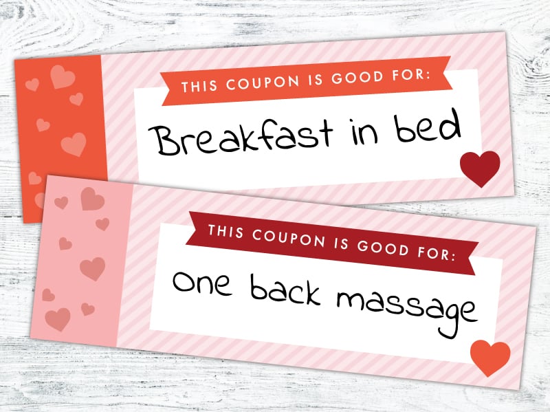 valentine's day coupon ideas