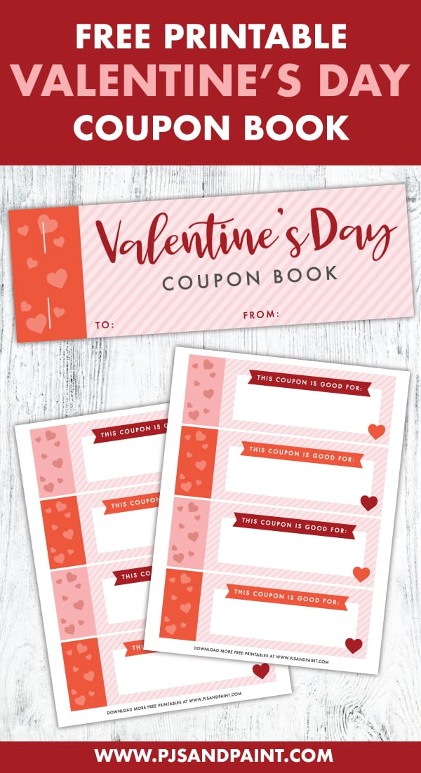 free printable valentines day coupon book pinterest