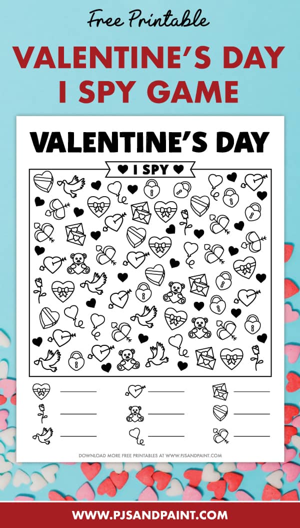 free printable valentines day i spy pinterest image