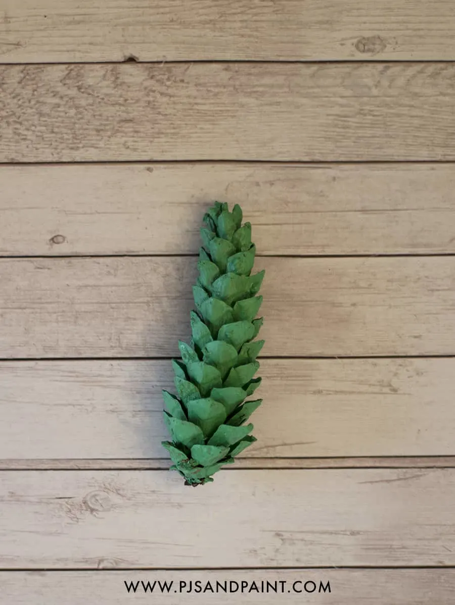 green pinecone