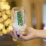 mason jar snow globe diy