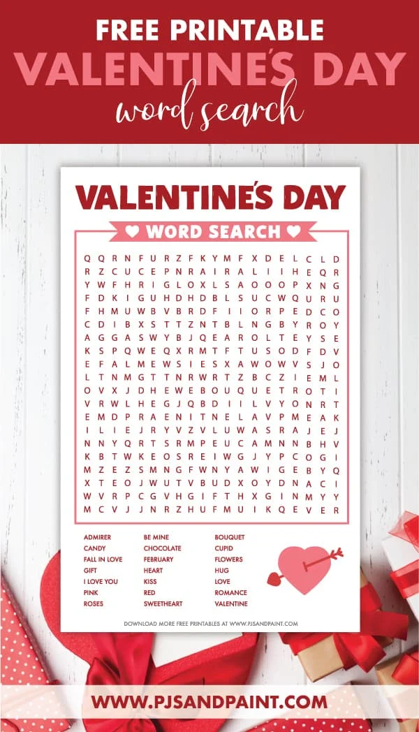 valentines word search pinterest