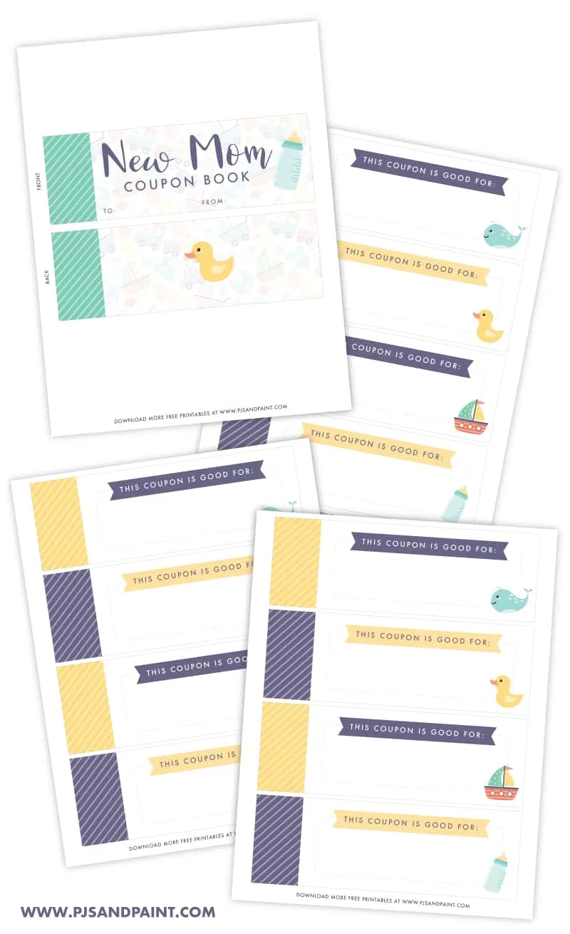 Free Printable New Mom Coupon Book - Printable Baby Shower Gift