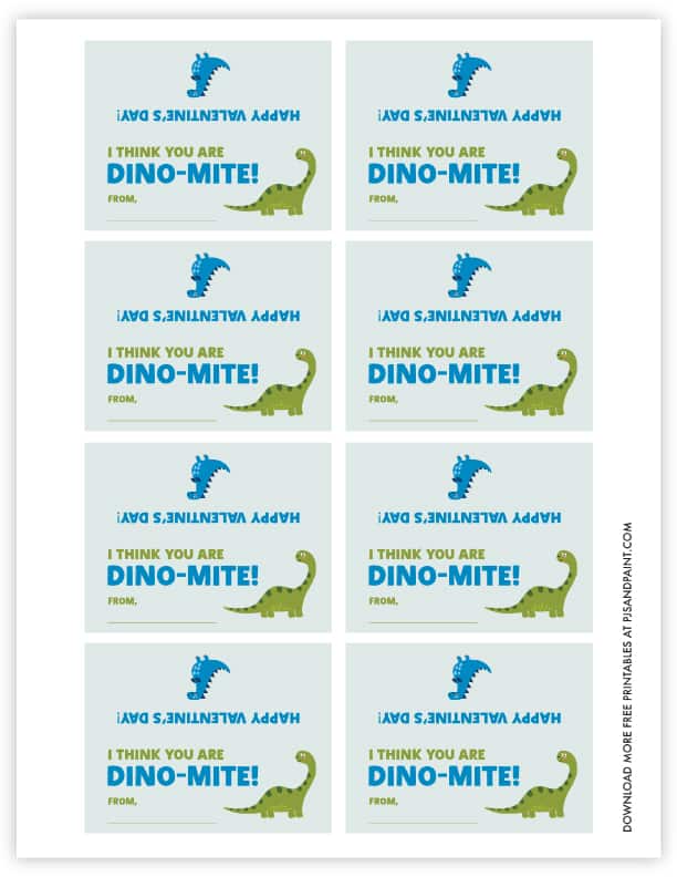 Dinosaur Valentine Free Printable FREE PRINTABLE TEMPLATES