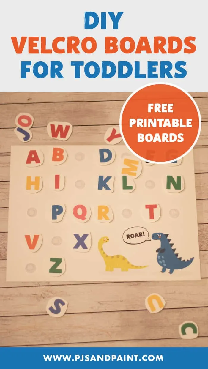 7 DIY Velcro Boards - With Free Printables - Pjs and Paint