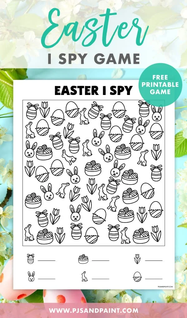 easter i spy game pinterest