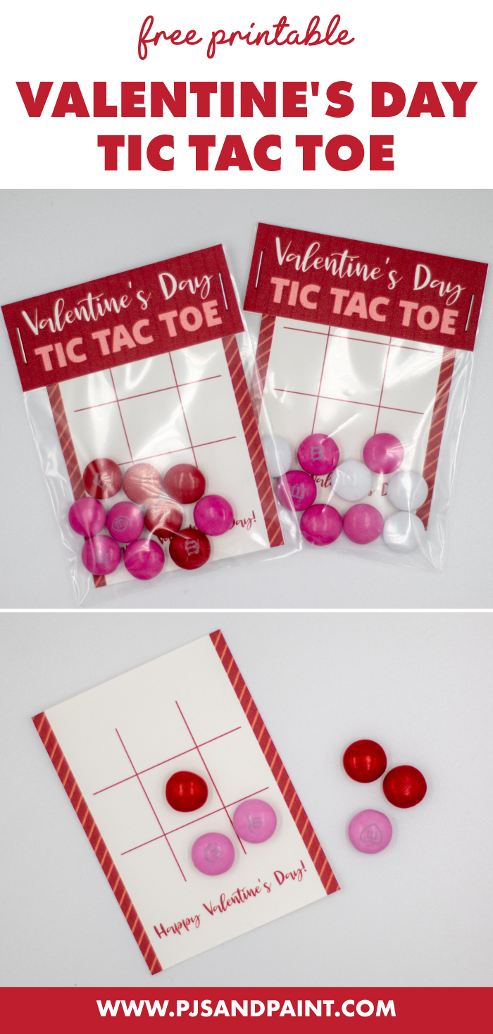 Free Printable Valentine s Day Tic Tac Toe Pjs and Paint