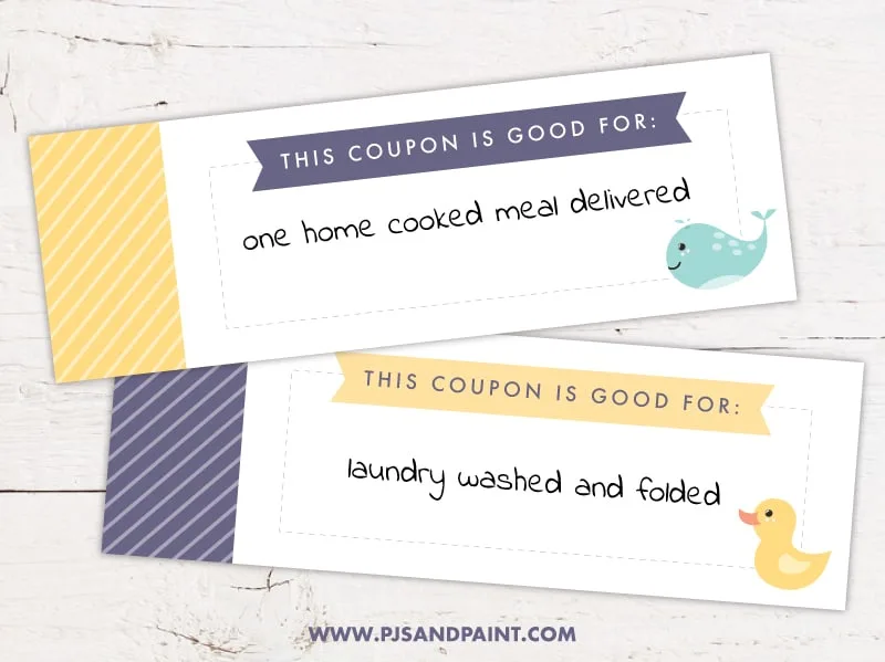 Free Printable New Mom Coupon Book Printable Baby Shower Gift