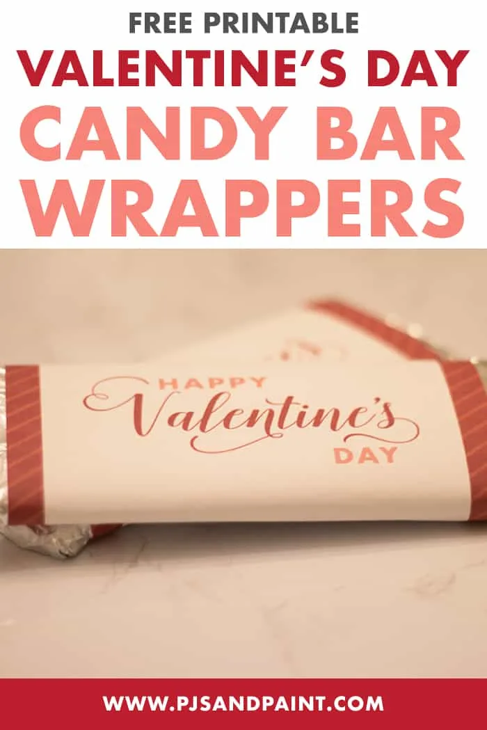 valentines day candy bar wrapper