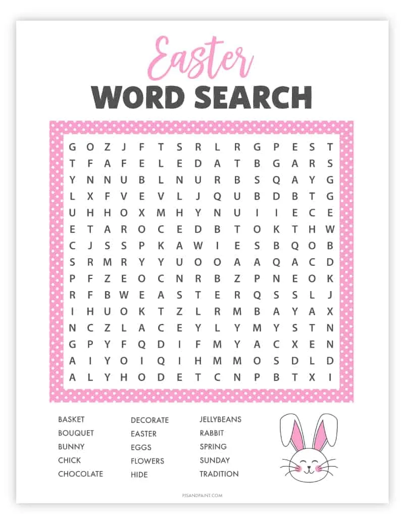 easter word search