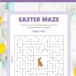 free printable easter maze pinterest