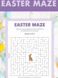 free printable easter maze pinterest
