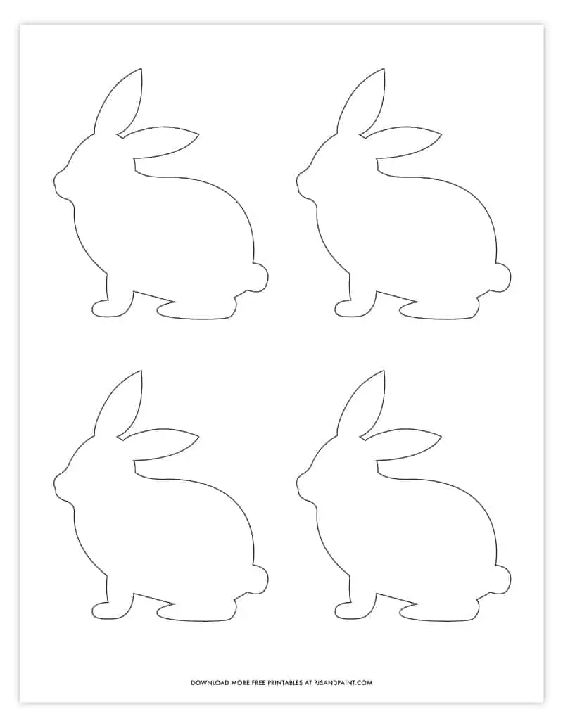 Easter Bunny Template Free Printable Bunny Pattern Pjs And Paint