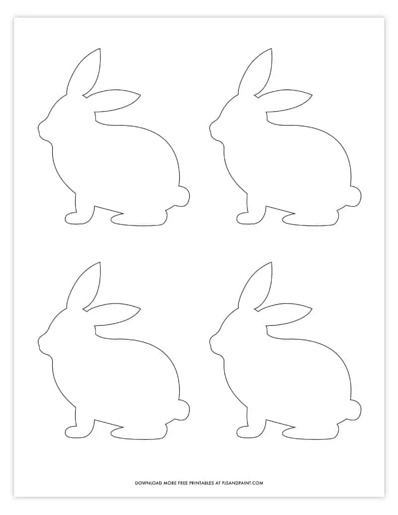 Small Bunny Template Small Bunny Template