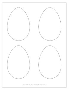 Free Printable Easter Egg Coloring Pages - Easter Egg Template