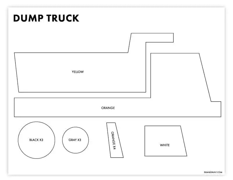 dump truck template