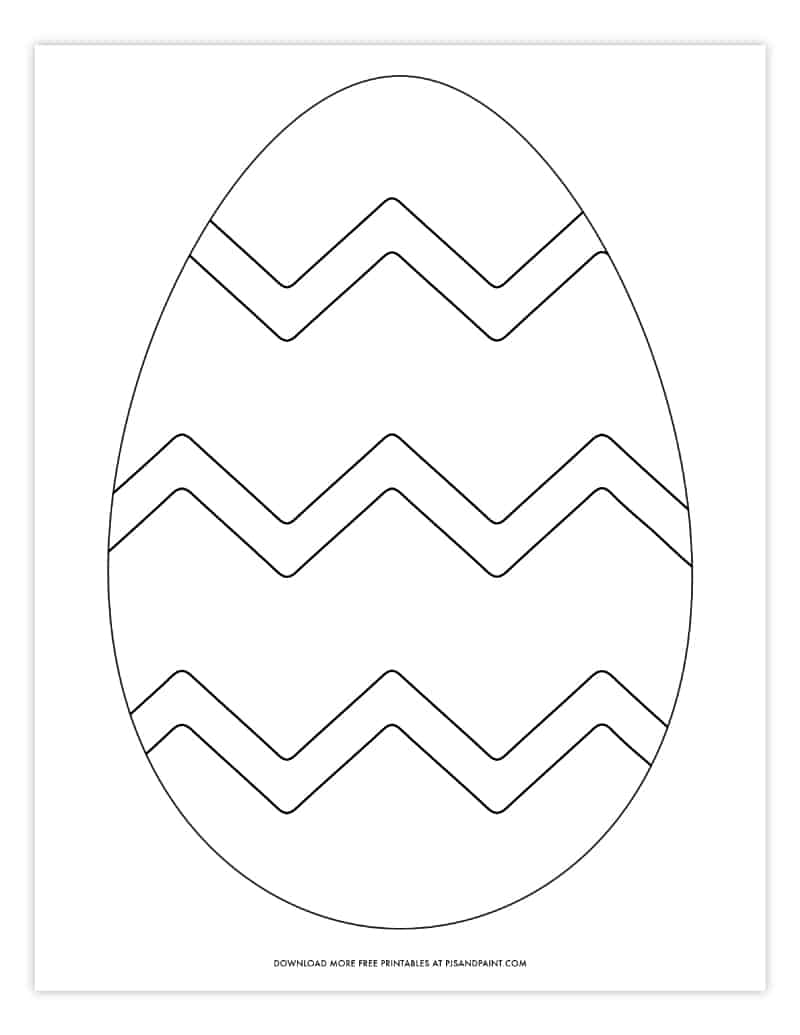 easter egg coloring page